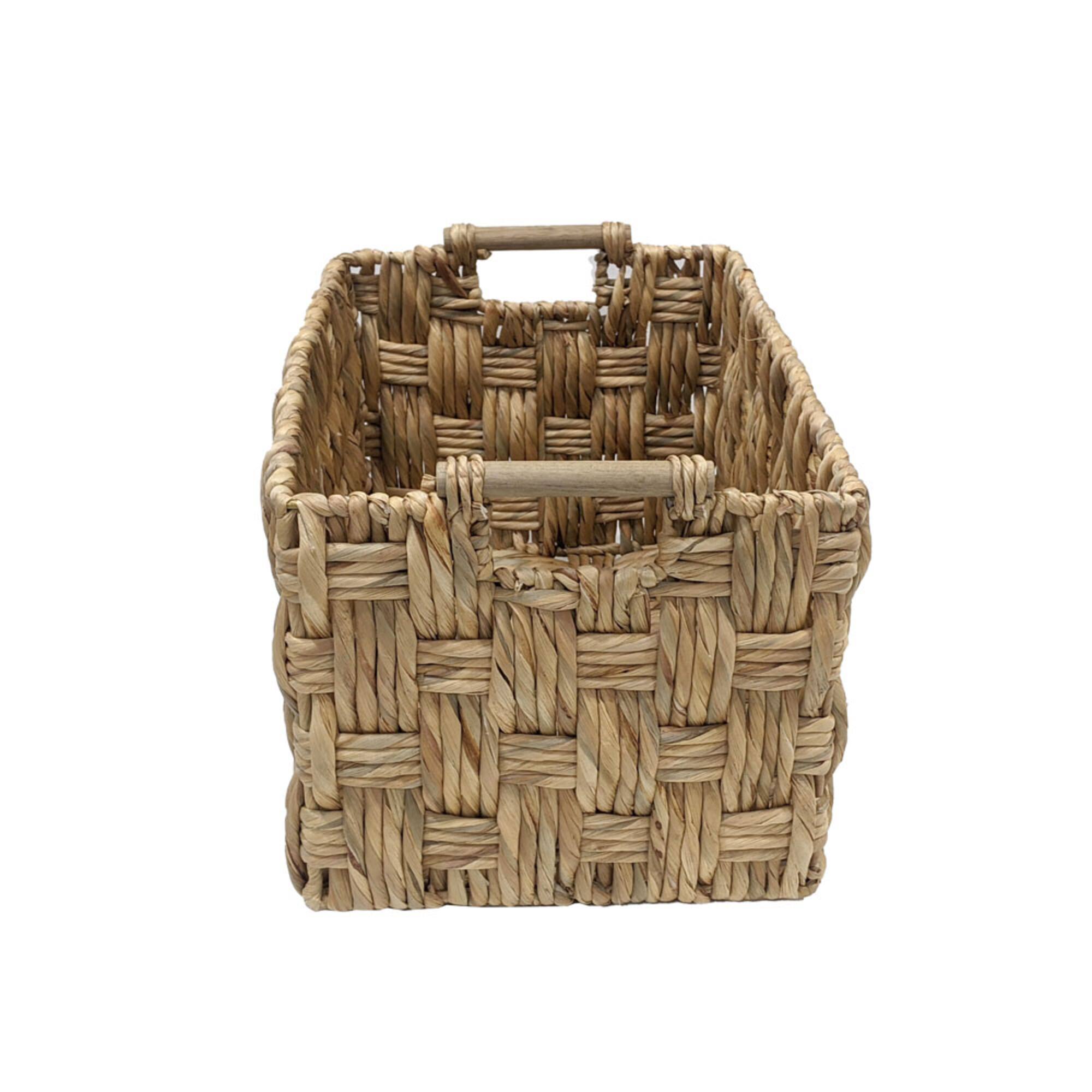 Chunky Woven Water Hyacinth Basket by Ashland